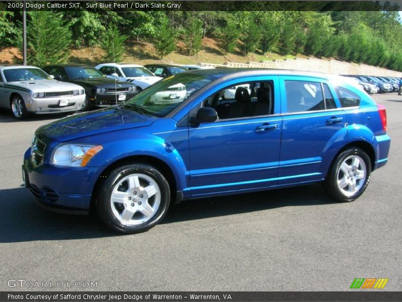 Surf Blue Pearl / Dark Slate Gray 2009 Dodge Caliber SXT