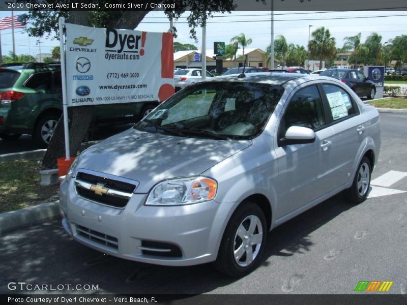 Cosmic Silver / Charcoal 2010 Chevrolet Aveo LT Sedan