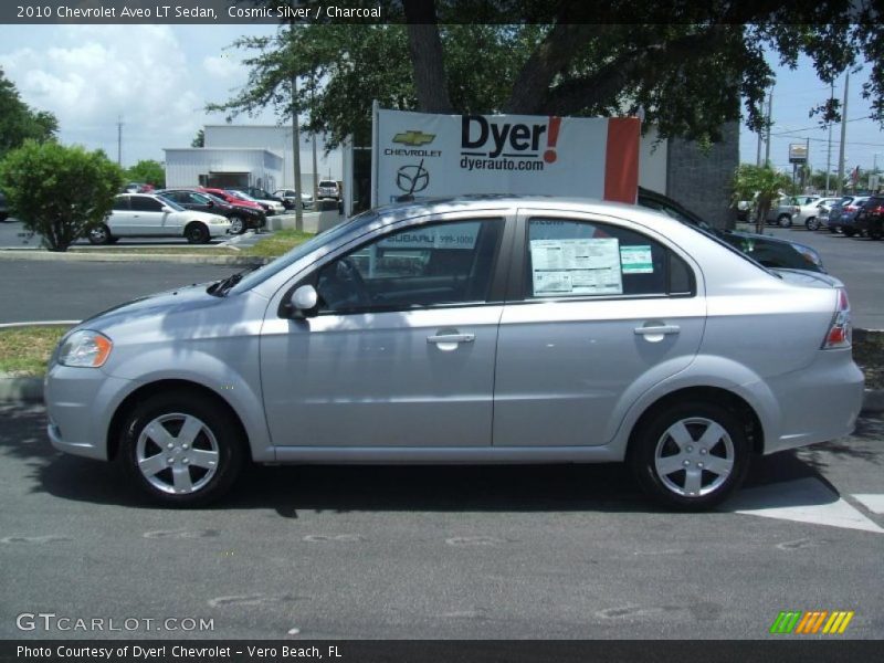 Cosmic Silver / Charcoal 2010 Chevrolet Aveo LT Sedan