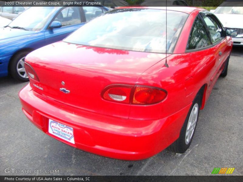 Bright Red / Graphite 2000 Chevrolet Cavalier Coupe