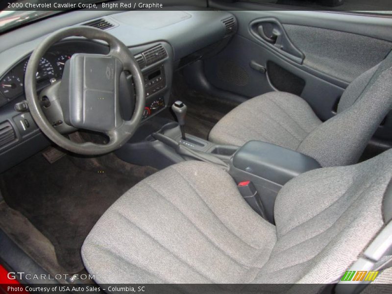 Bright Red / Graphite 2000 Chevrolet Cavalier Coupe