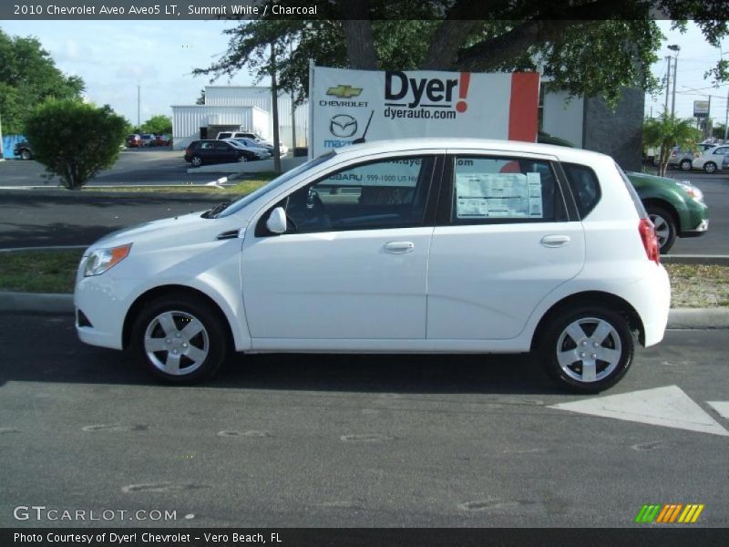 Summit White / Charcoal 2010 Chevrolet Aveo Aveo5 LT