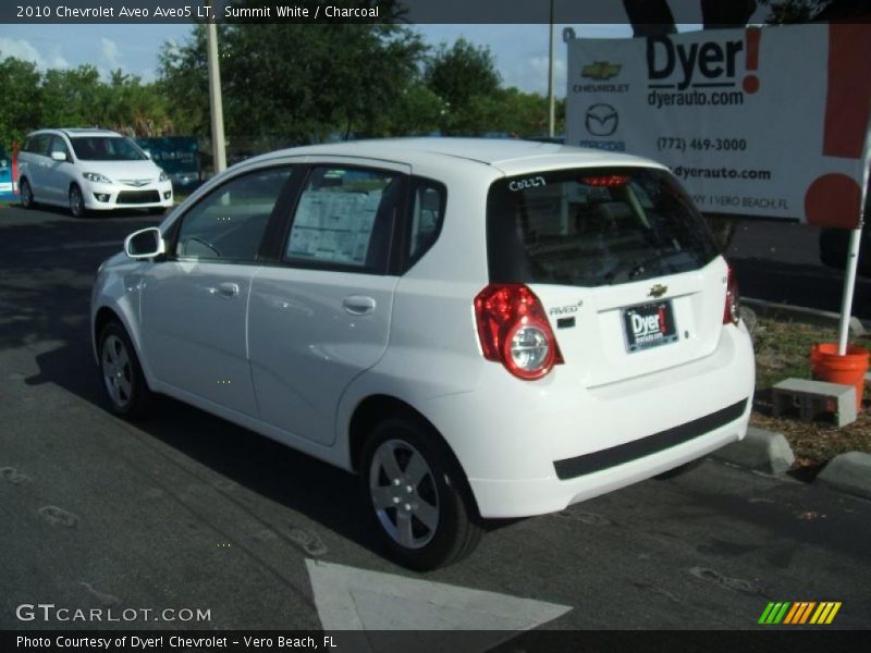 Summit White / Charcoal 2010 Chevrolet Aveo Aveo5 LT