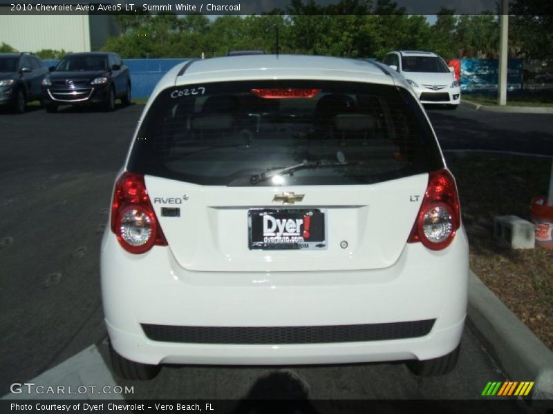 Summit White / Charcoal 2010 Chevrolet Aveo Aveo5 LT
