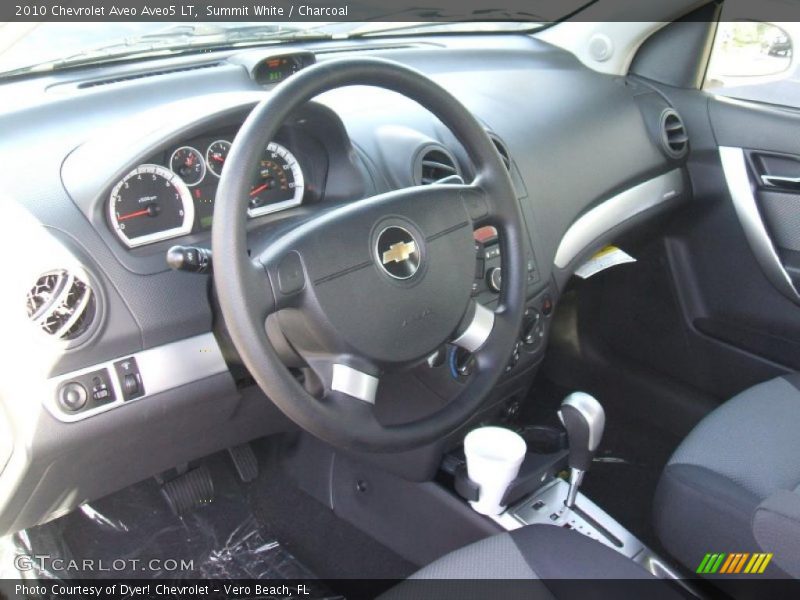 Summit White / Charcoal 2010 Chevrolet Aveo Aveo5 LT