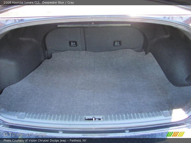 Deepwater Blue / Gray 2008 Hyundai Sonata GLS