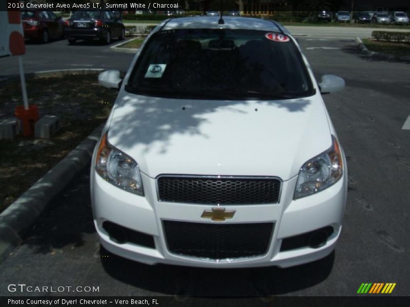 Summit White / Charcoal 2010 Chevrolet Aveo Aveo5 LT