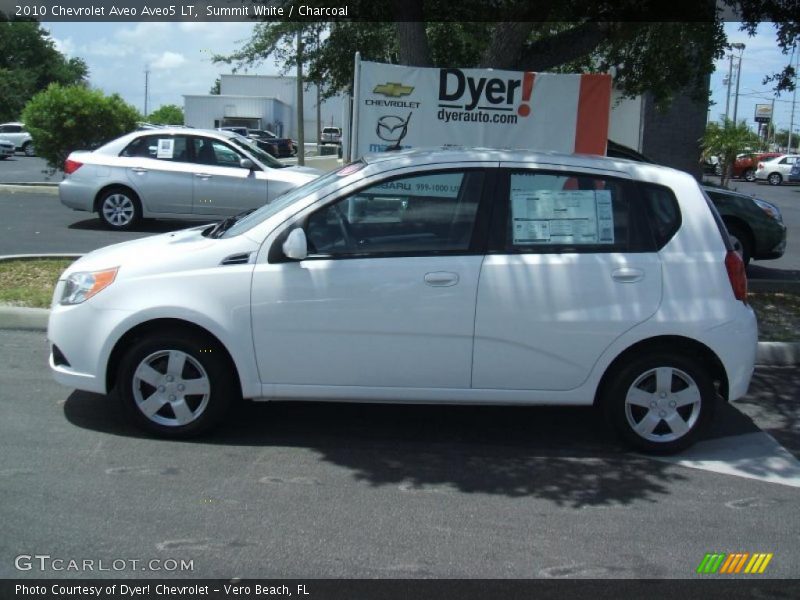 Summit White / Charcoal 2010 Chevrolet Aveo Aveo5 LT