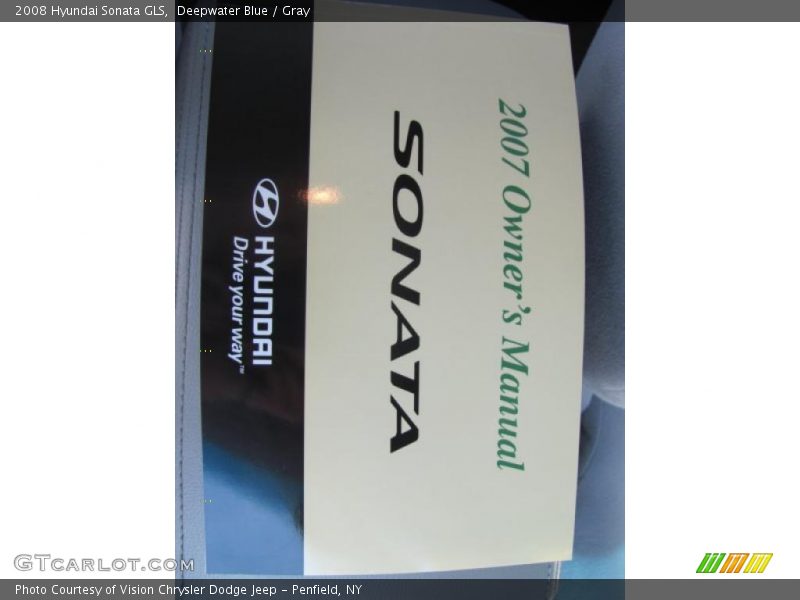 Deepwater Blue / Gray 2008 Hyundai Sonata GLS