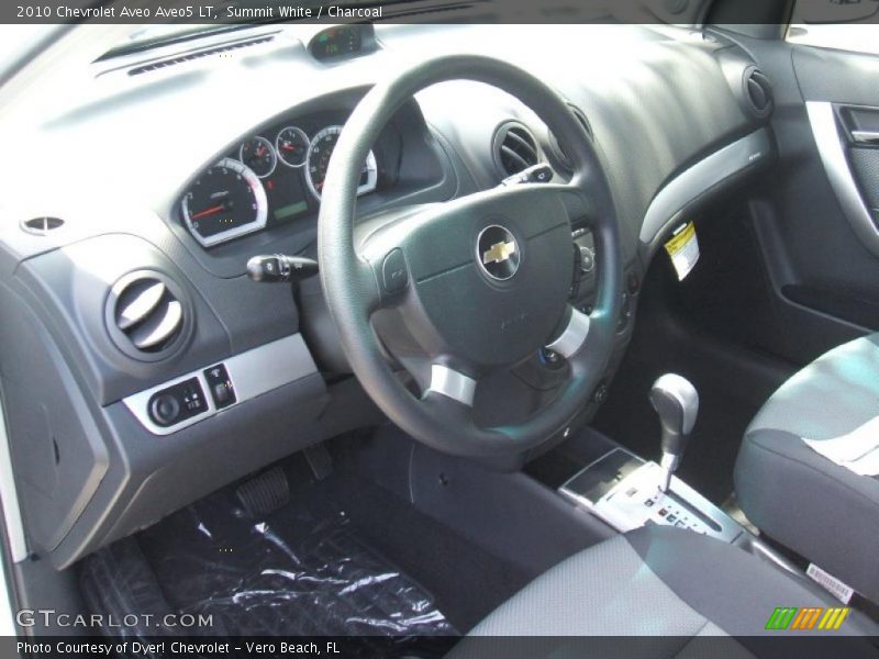 Summit White / Charcoal 2010 Chevrolet Aveo Aveo5 LT