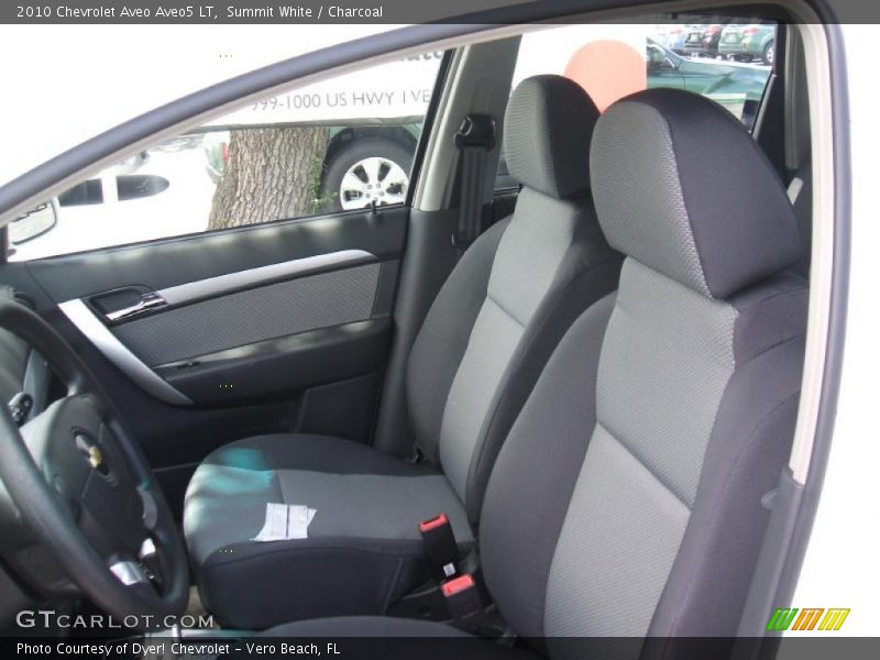Summit White / Charcoal 2010 Chevrolet Aveo Aveo5 LT