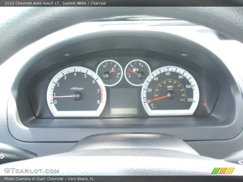 Summit White / Charcoal 2010 Chevrolet Aveo Aveo5 LT