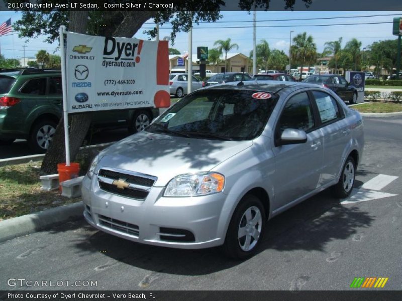 Cosmic Silver / Charcoal 2010 Chevrolet Aveo LT Sedan