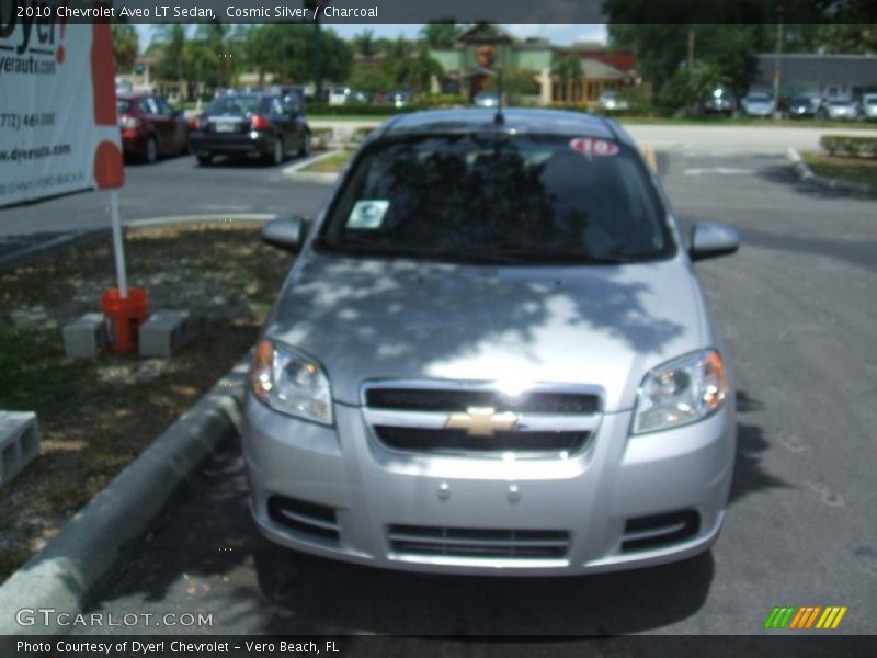 Cosmic Silver / Charcoal 2010 Chevrolet Aveo LT Sedan