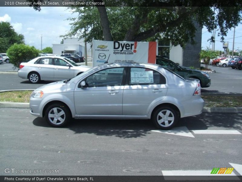 Cosmic Silver / Charcoal 2010 Chevrolet Aveo LT Sedan