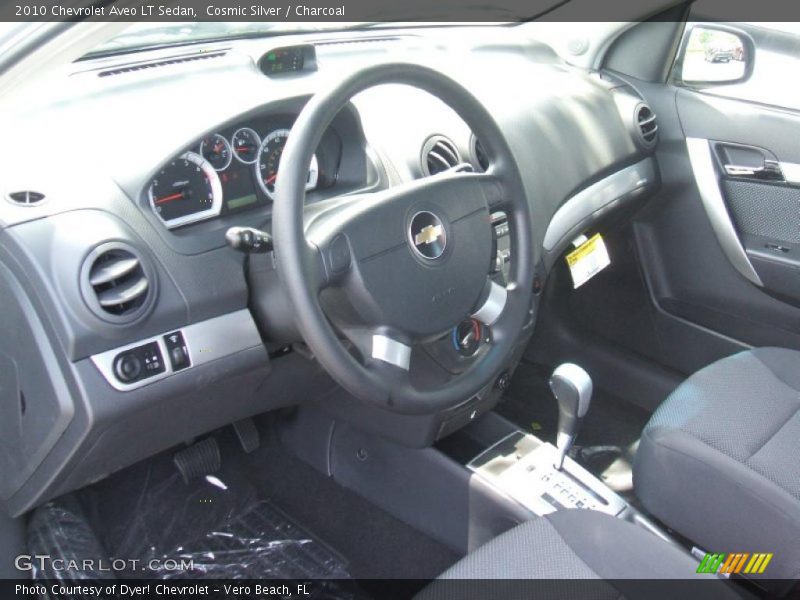 Cosmic Silver / Charcoal 2010 Chevrolet Aveo LT Sedan