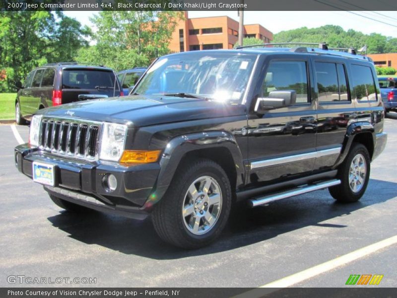 Black Clearcoat / Dark Khaki/Light Graystone 2007 Jeep Commander Limited 4x4