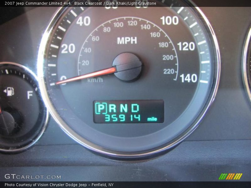 Black Clearcoat / Dark Khaki/Light Graystone 2007 Jeep Commander Limited 4x4