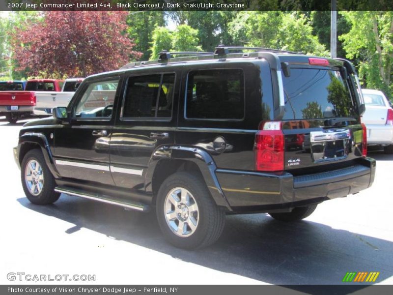 Black Clearcoat / Dark Khaki/Light Graystone 2007 Jeep Commander Limited 4x4