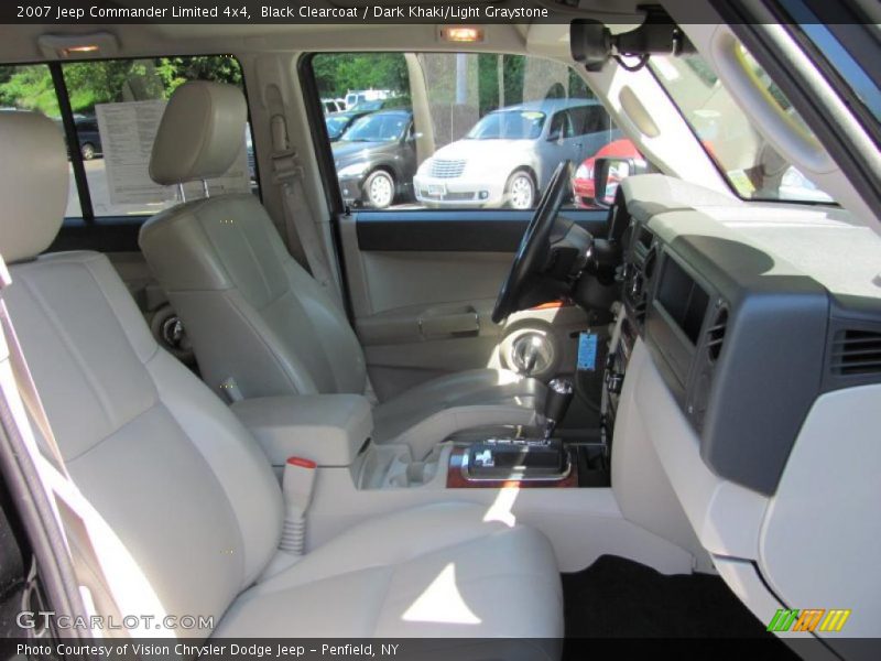 Black Clearcoat / Dark Khaki/Light Graystone 2007 Jeep Commander Limited 4x4