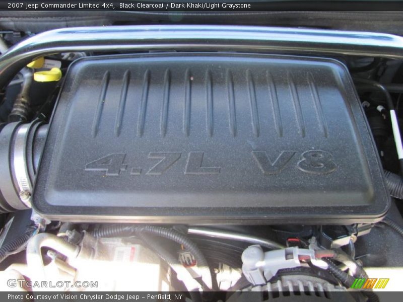 Black Clearcoat / Dark Khaki/Light Graystone 2007 Jeep Commander Limited 4x4