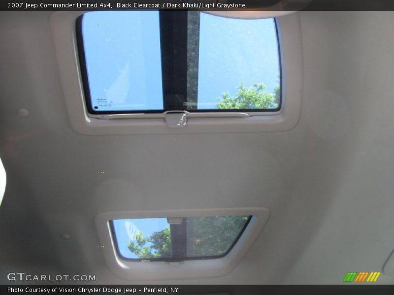 Black Clearcoat / Dark Khaki/Light Graystone 2007 Jeep Commander Limited 4x4