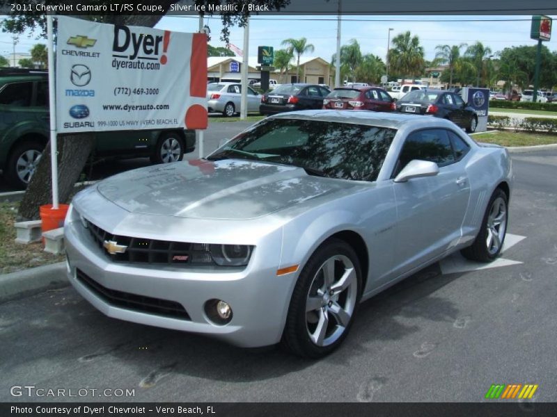 Silver Ice Metallic / Black 2011 Chevrolet Camaro LT/RS Coupe