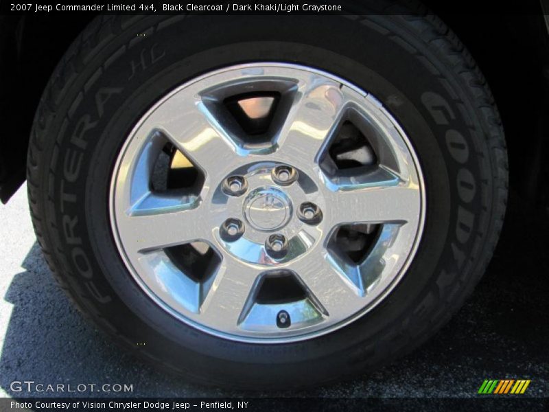 Black Clearcoat / Dark Khaki/Light Graystone 2007 Jeep Commander Limited 4x4