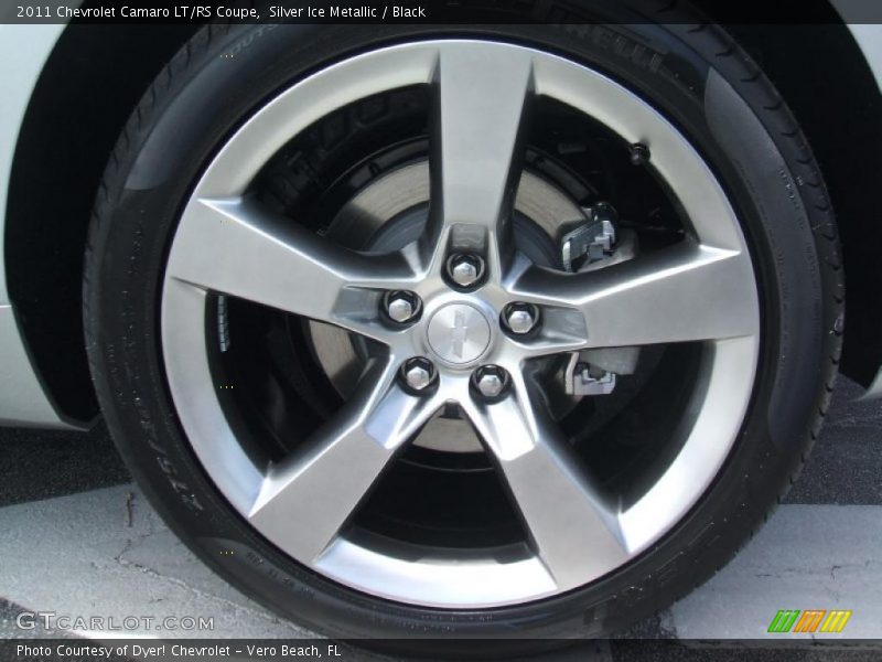 Silver Ice Metallic / Black 2011 Chevrolet Camaro LT/RS Coupe