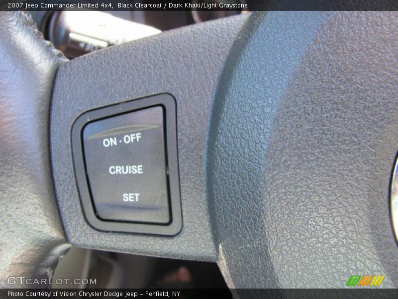 Black Clearcoat / Dark Khaki/Light Graystone 2007 Jeep Commander Limited 4x4