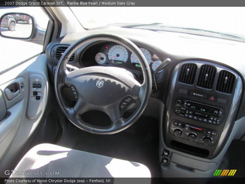 Marine Blue Pearl / Medium Slate Gray 2007 Dodge Grand Caravan SXT