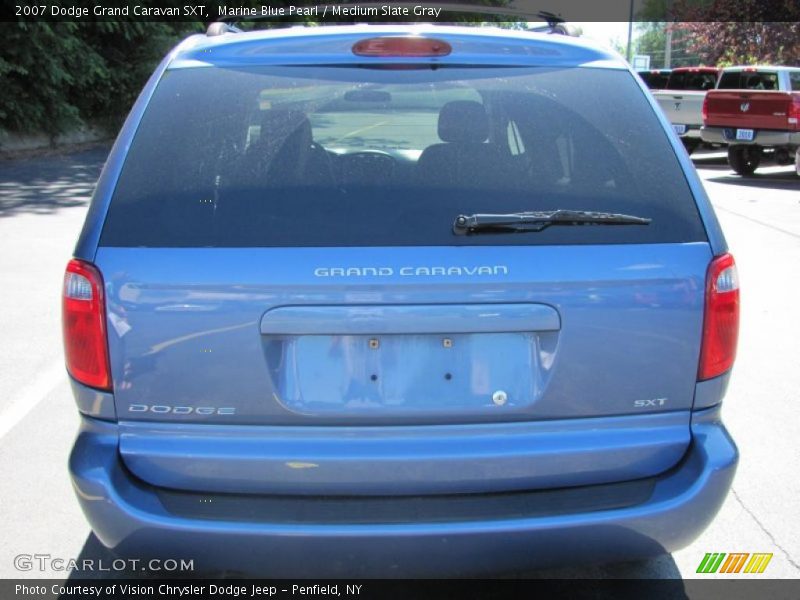 Marine Blue Pearl / Medium Slate Gray 2007 Dodge Grand Caravan SXT