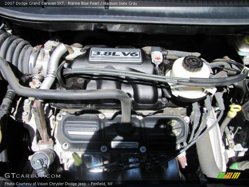Marine Blue Pearl / Medium Slate Gray 2007 Dodge Grand Caravan SXT
