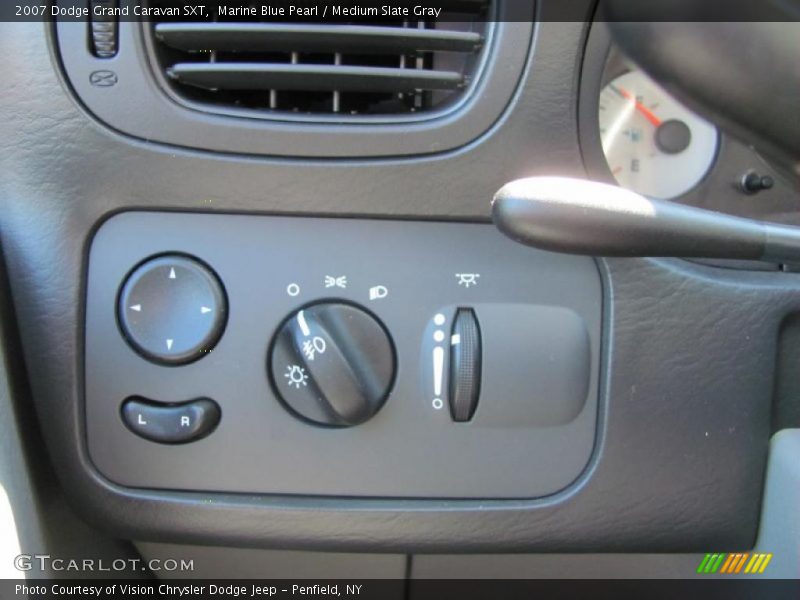 Marine Blue Pearl / Medium Slate Gray 2007 Dodge Grand Caravan SXT