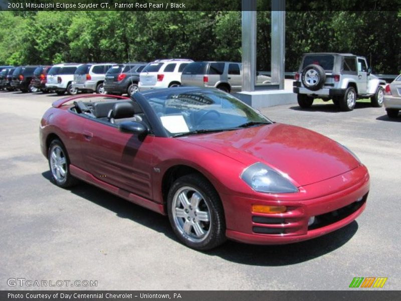 Patriot Red Pearl / Black 2001 Mitsubishi Eclipse Spyder GT