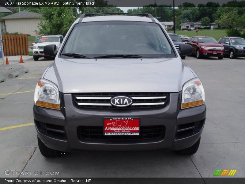 Satin Silver / Black 2007 Kia Sportage EX V6 4WD