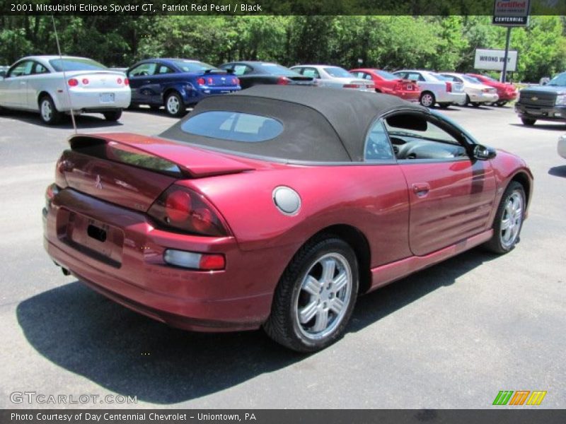 Patriot Red Pearl / Black 2001 Mitsubishi Eclipse Spyder GT