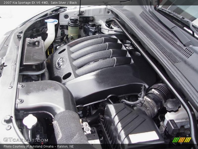 Satin Silver / Black 2007 Kia Sportage EX V6 4WD