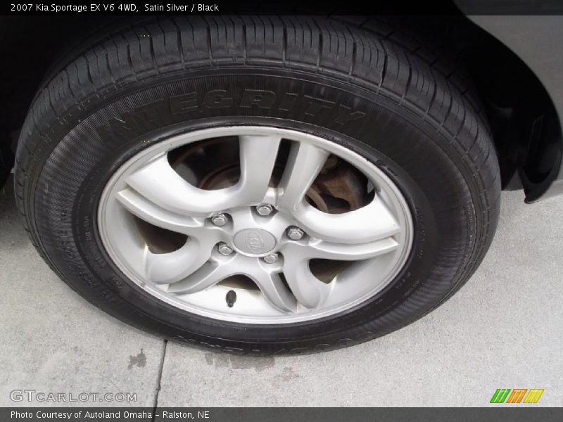 Satin Silver / Black 2007 Kia Sportage EX V6 4WD
