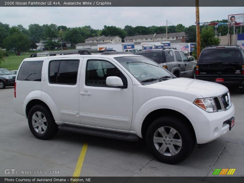 Avalanche White / Graphite 2006 Nissan Pathfinder LE 4x4