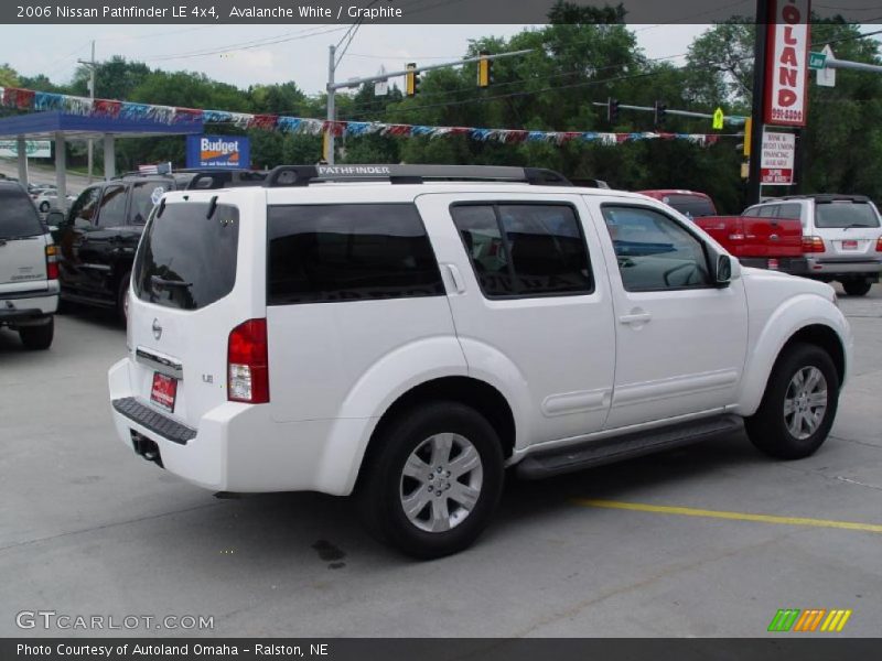 Avalanche White / Graphite 2006 Nissan Pathfinder LE 4x4