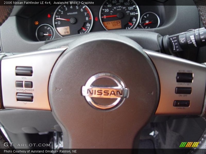 Avalanche White / Graphite 2006 Nissan Pathfinder LE 4x4