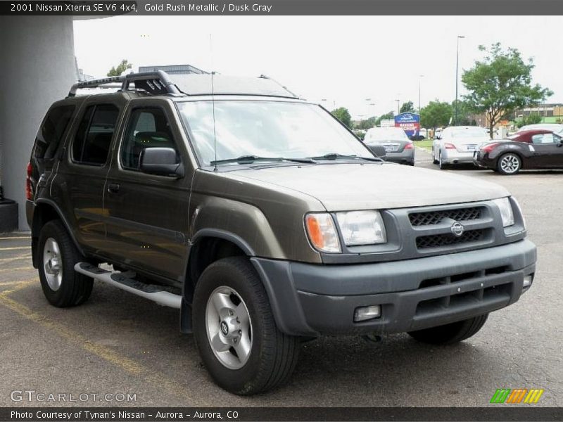 Gold Rush Metallic / Dusk Gray 2001 Nissan Xterra SE V6 4x4