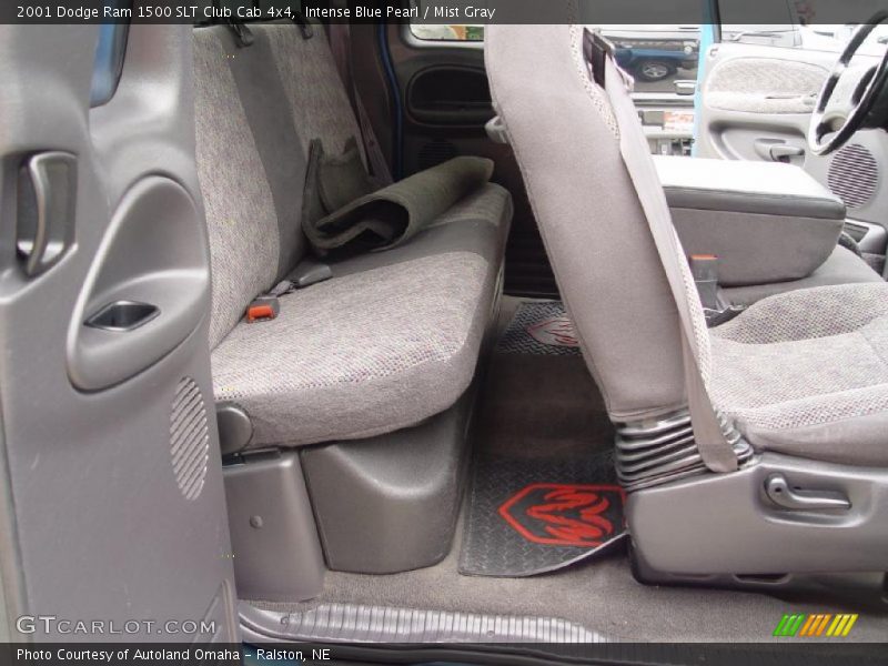 Intense Blue Pearl / Mist Gray 2001 Dodge Ram 1500 SLT Club Cab 4x4