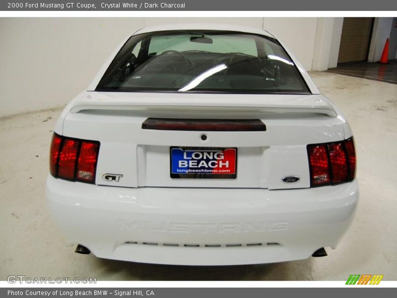Crystal White / Dark Charcoal 2000 Ford Mustang GT Coupe