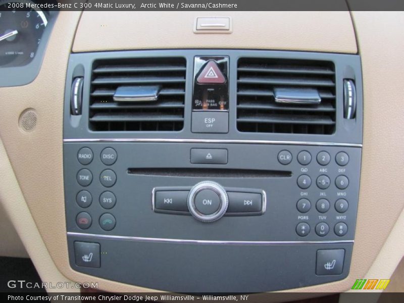 Arctic White / Savanna/Cashmere 2008 Mercedes-Benz C 300 4Matic Luxury