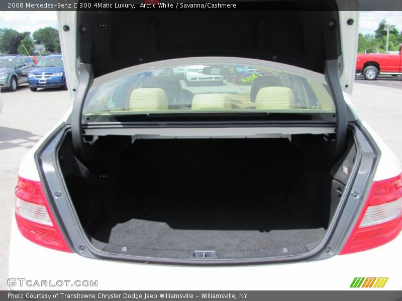 Arctic White / Savanna/Cashmere 2008 Mercedes-Benz C 300 4Matic Luxury