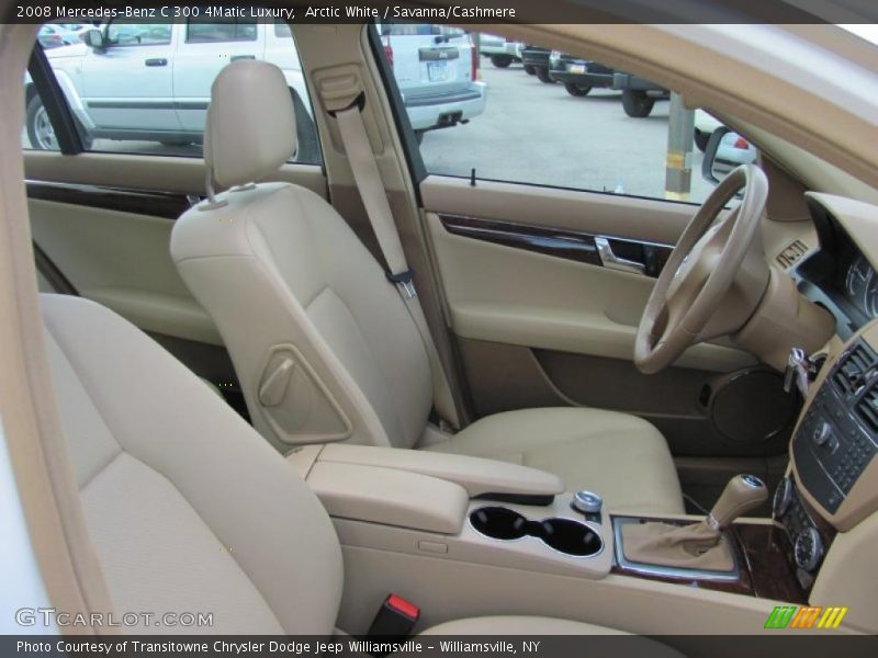 Arctic White / Savanna/Cashmere 2008 Mercedes-Benz C 300 4Matic Luxury