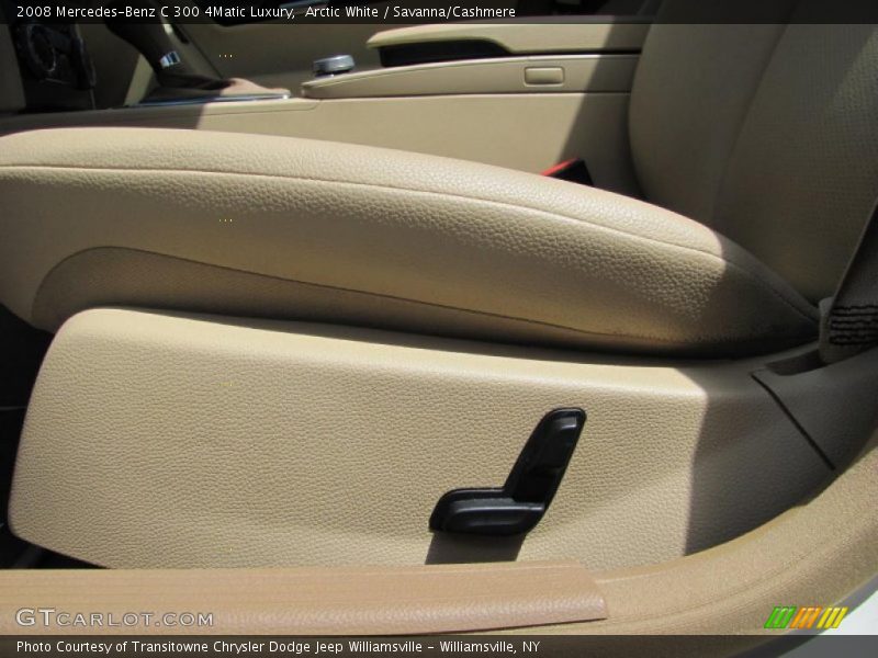 Arctic White / Savanna/Cashmere 2008 Mercedes-Benz C 300 4Matic Luxury