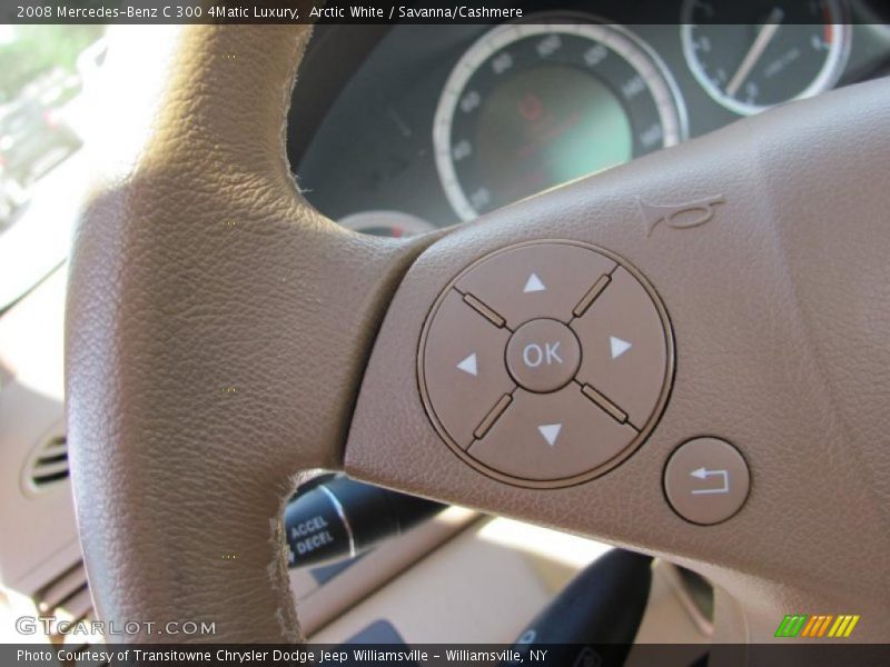 Arctic White / Savanna/Cashmere 2008 Mercedes-Benz C 300 4Matic Luxury